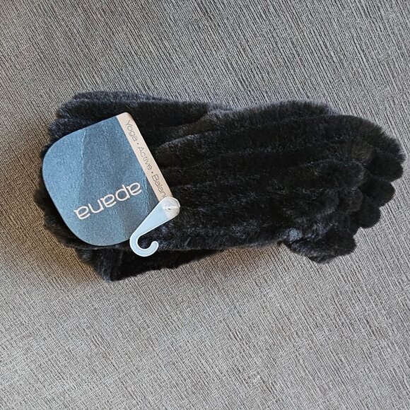 Apana Faux Fur Soft Twist Winter Headband Earmuff Head Wrap - Picture 1 of 9